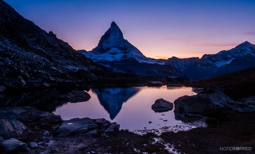 Riffelsee with Matterhorn reflection
