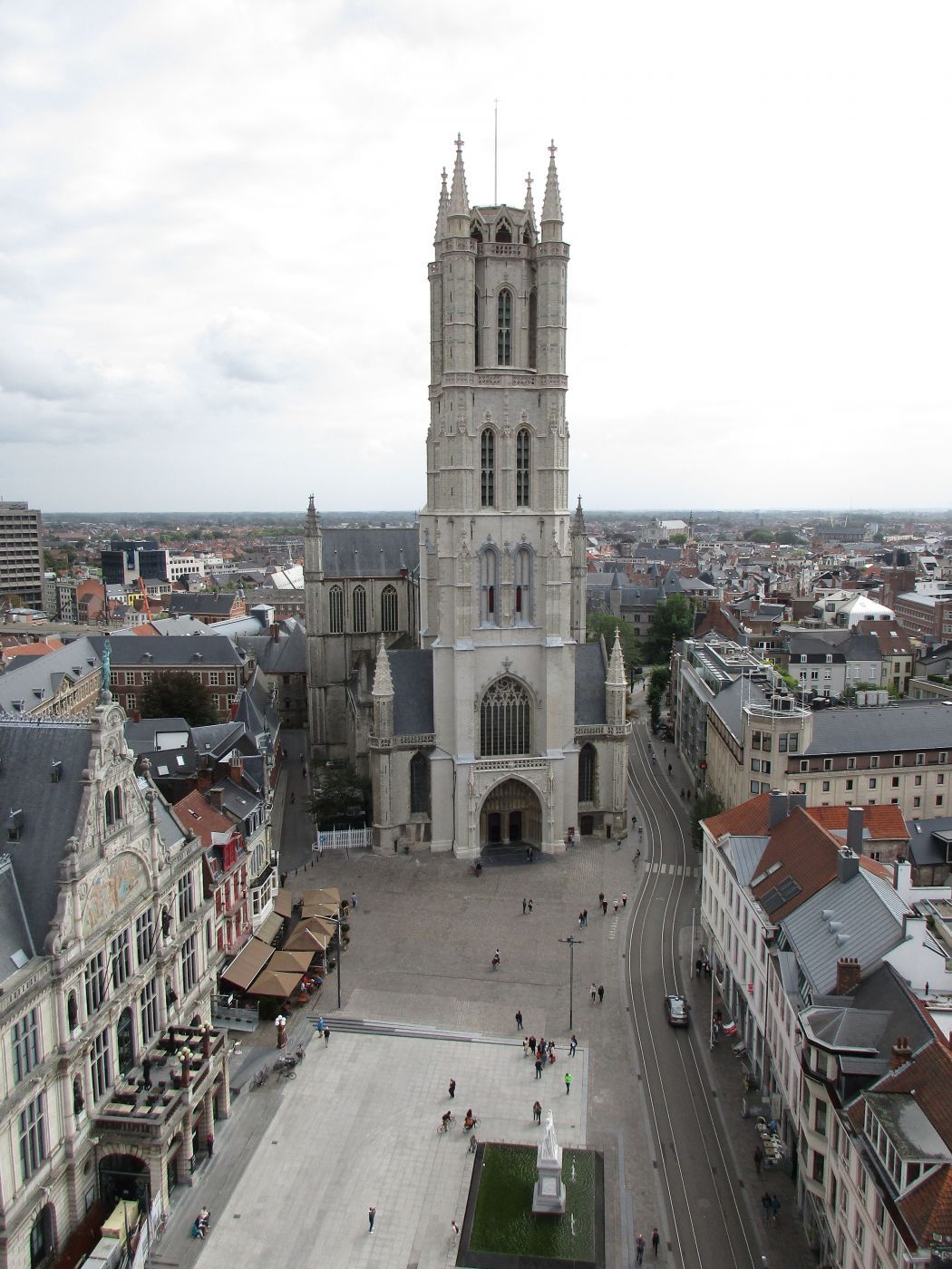 St Bavo's Cathedral from Belfry's Tower, Belgium