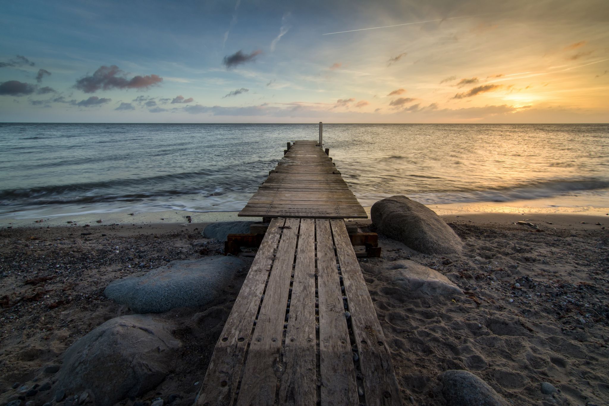 Footbridge near Marienleuchte, Puttgarden, Germany