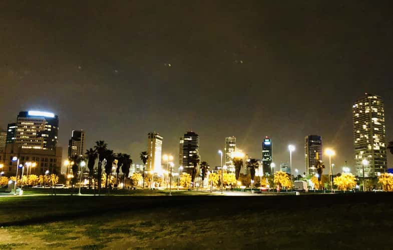 Tel Aviv at night