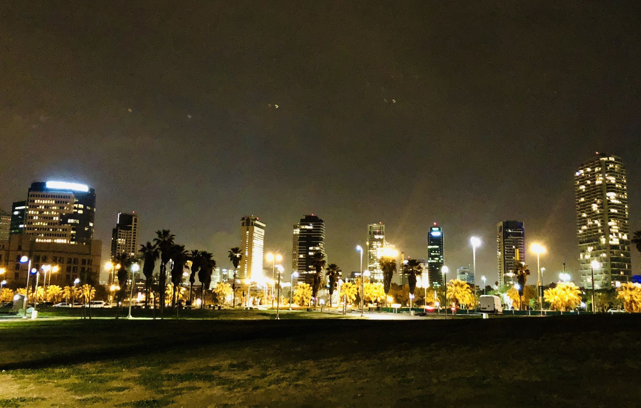 Tel Aviv at night, Israel