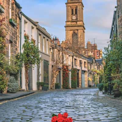 The lovely Circus lane, Edinburgh, United Kingdom