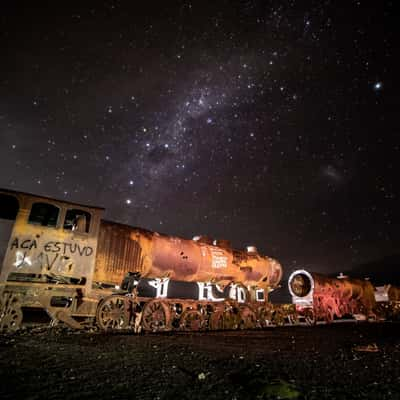 Train Cemetery near Uyuni, Bolivia