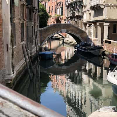 Venice water reflections, Italy