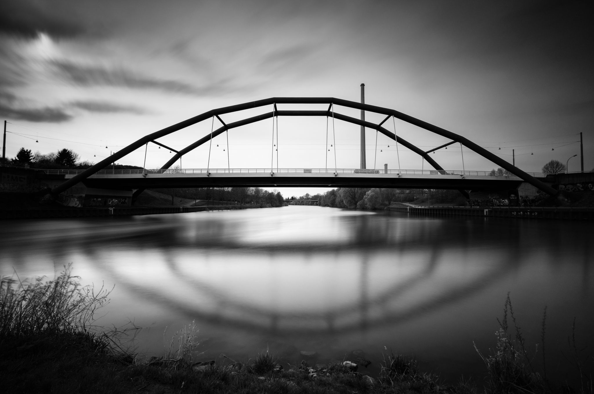 A view on the Ostspange Bridge, Germany