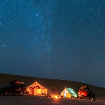 Camping in the Desert, Egypt