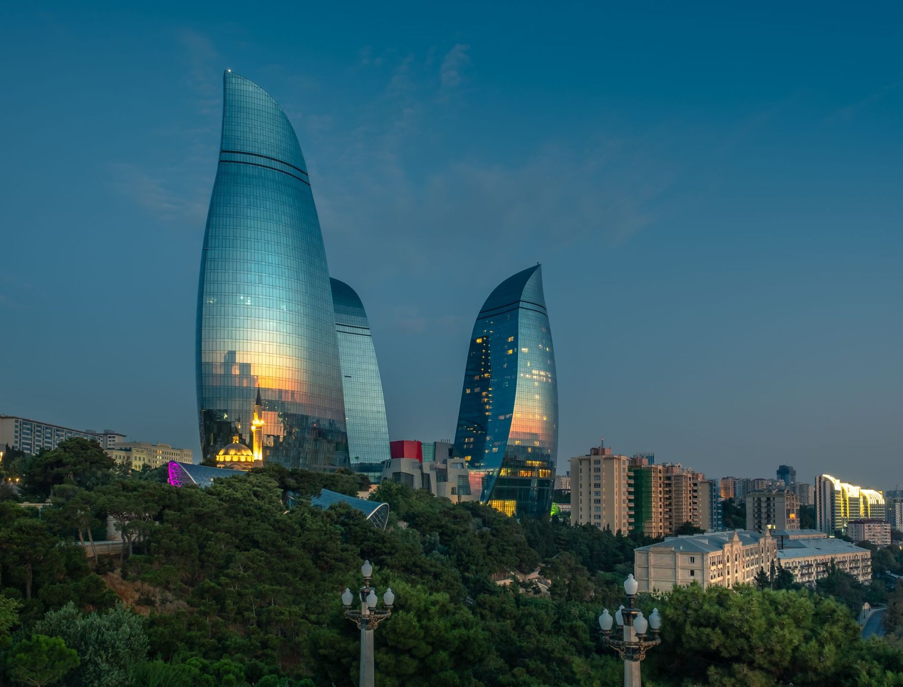 Fire Towers, Baku, Azerbaijan, Azerbaijan