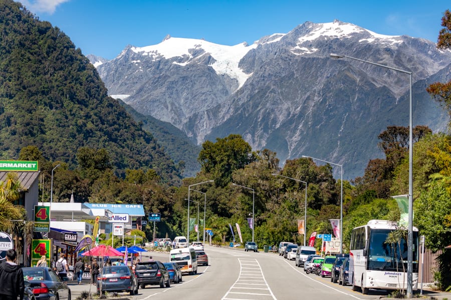 Franz Josef  the town South Island, New Zealand