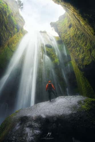 Gljufrafoss near Seljalandsfoss