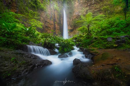 Kapas Biru Waterfall