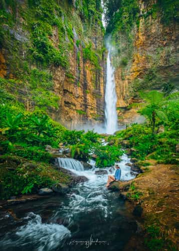 Kapas Biru Waterfall
