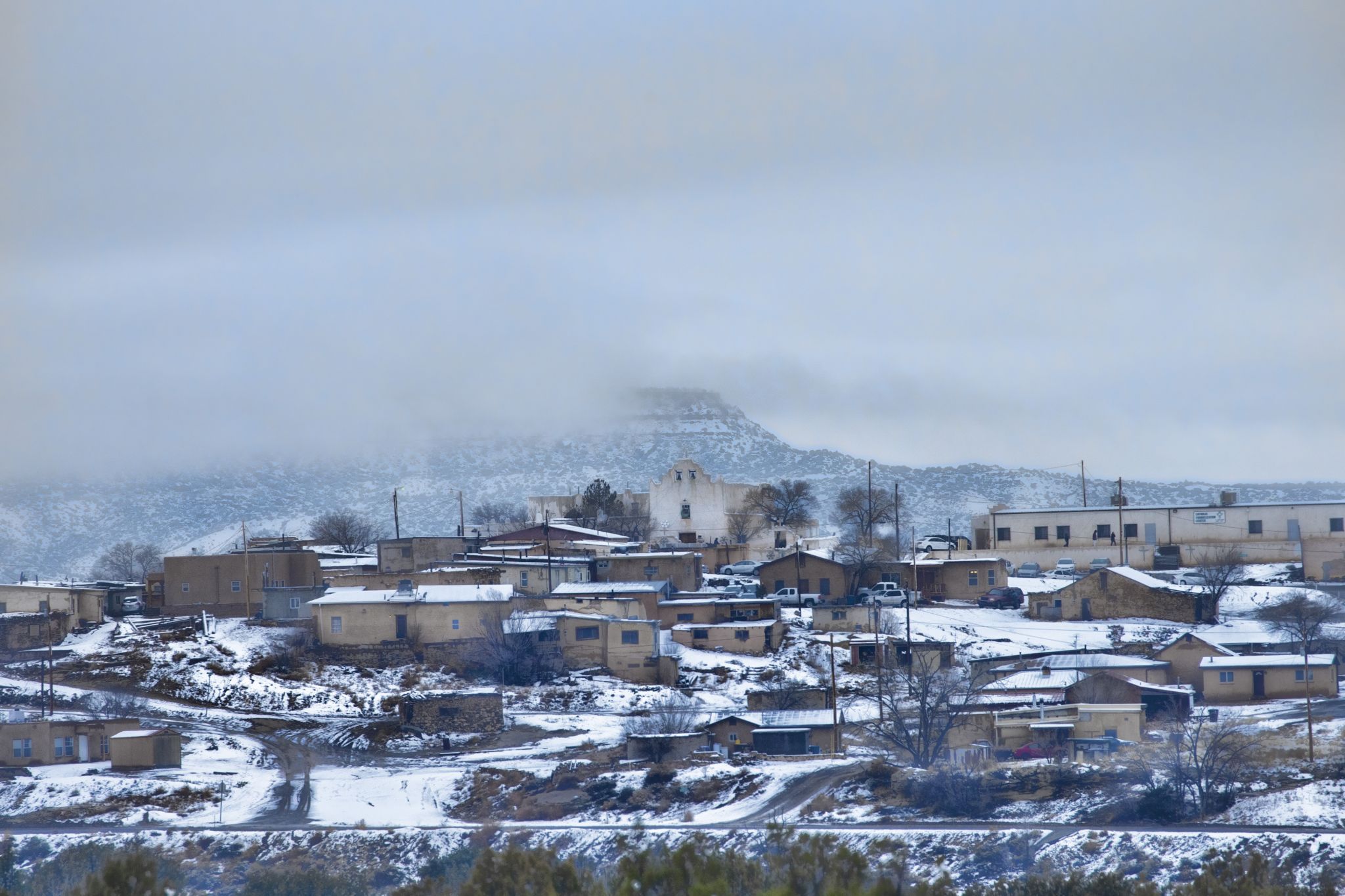 Laguna Pueblo in Winter, USA