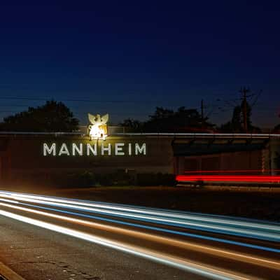 Mannheim Ortseingang, Germany