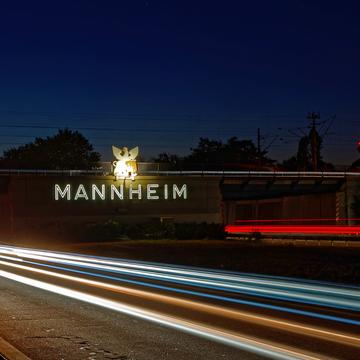 Mannheim Ortseingang, Germany
