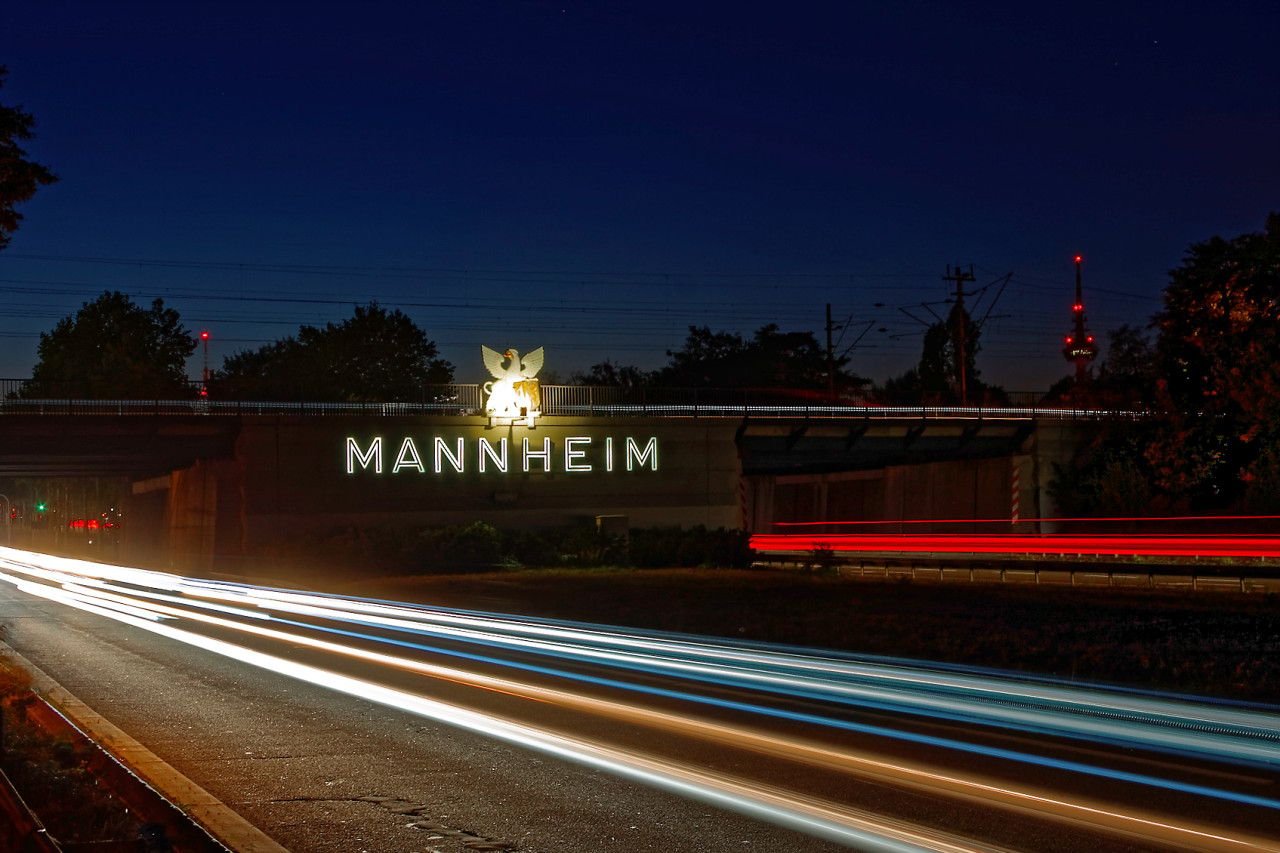 Mannheim Ortseingang, Germany