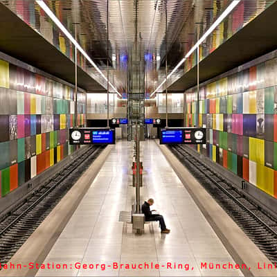 “Georg-Brauchle-Ring“ (Subway Station), Munich, Germany