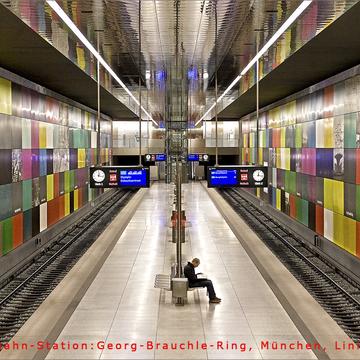 “Georg-Brauchle-Ring“ (Subway Station), Munich, Germany