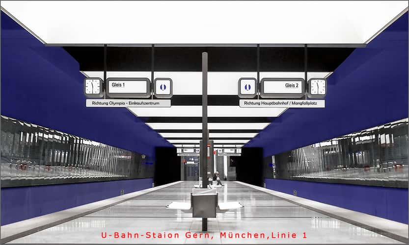 Metro station Westfriedhof, Munich
