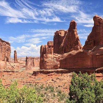 Near the entrance of Arches national park, USA