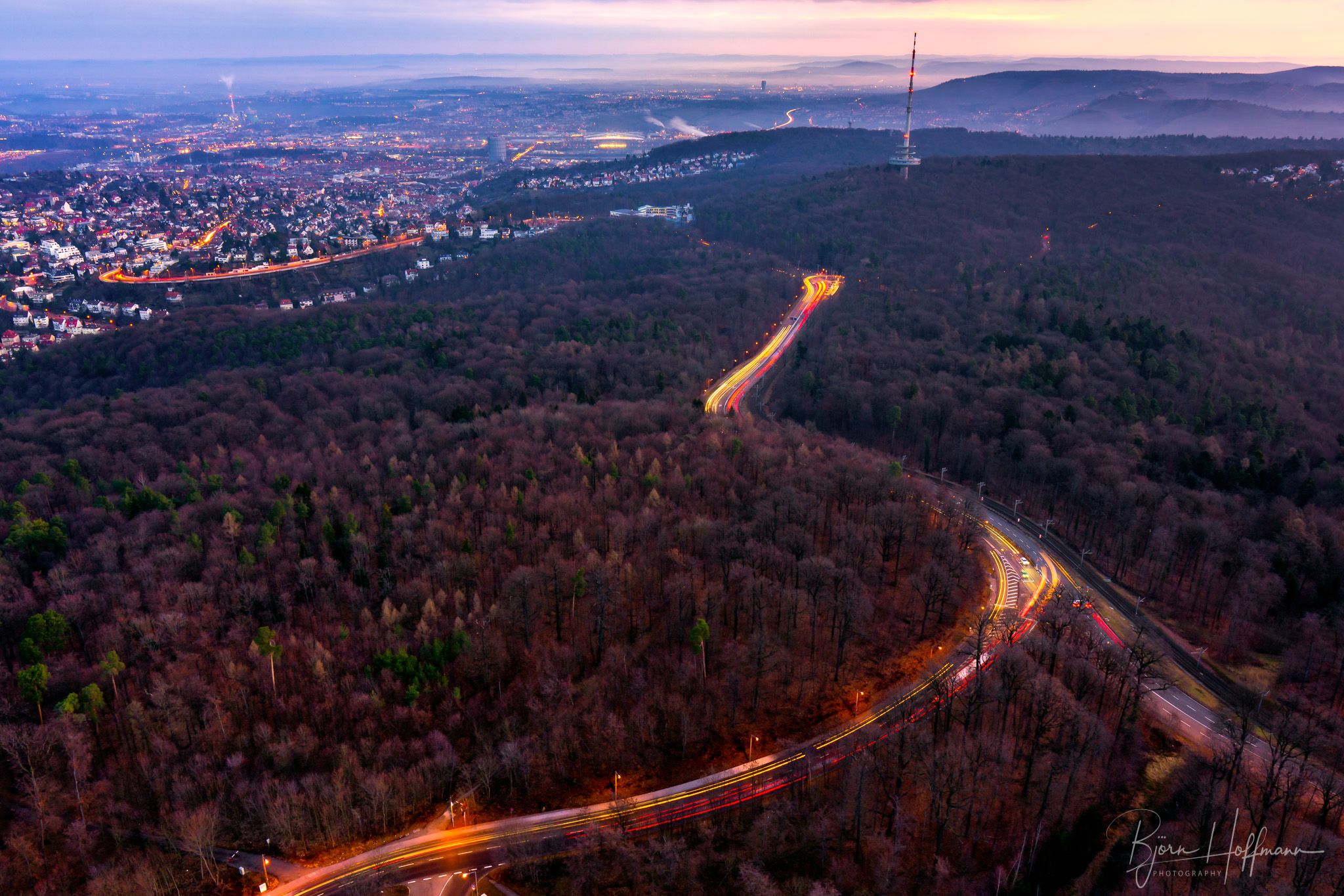 On Top of Stuttgarts TV Tower, Germany