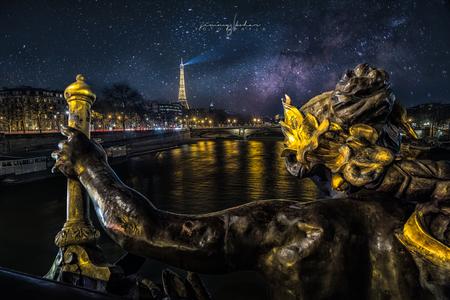 Paris at Night from Pont Alexandre III