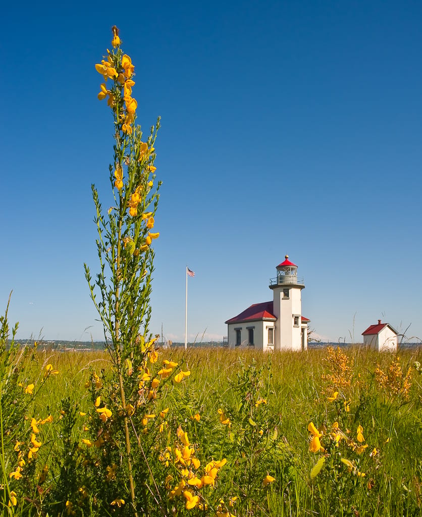 Point Robinson Lighthouse & Mt. Rainier, USA