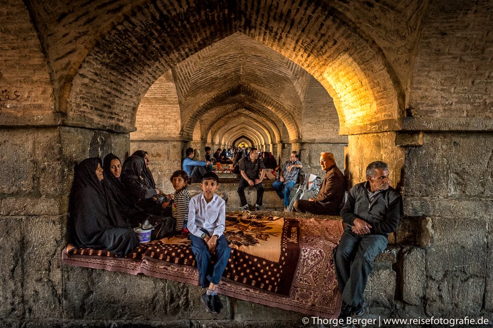 Pol-e Chādschu Bridge in Isfahan, Iran, Iran