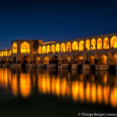 Pol-e Chādschu Bridge in Isfahan, Iran, Iran