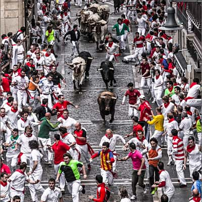 Sanfermines, Waiting for the bulls, Spain