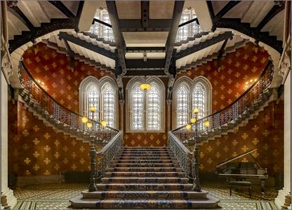 Stair at the St. Pancras Renaissance Hotel, London