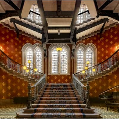 Stair at the St. Pancras Renaissance Hotel, London, United Kingdom