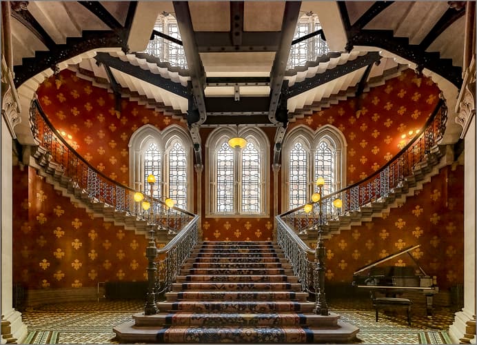 Stair at the St. Pancras Renaissance Hotel, London