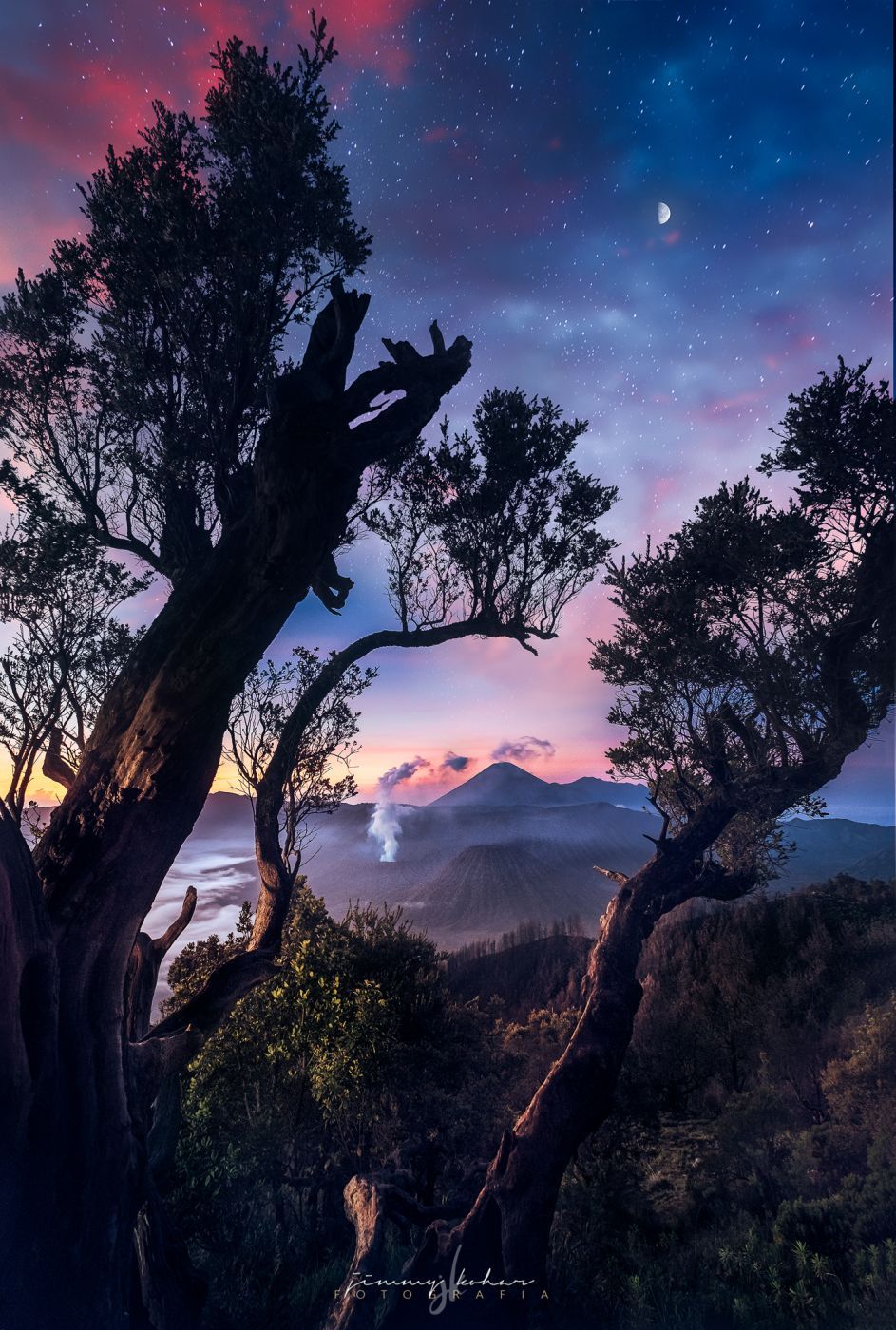 Stargazing in Bromo at Penanjakan 1, Indonesia