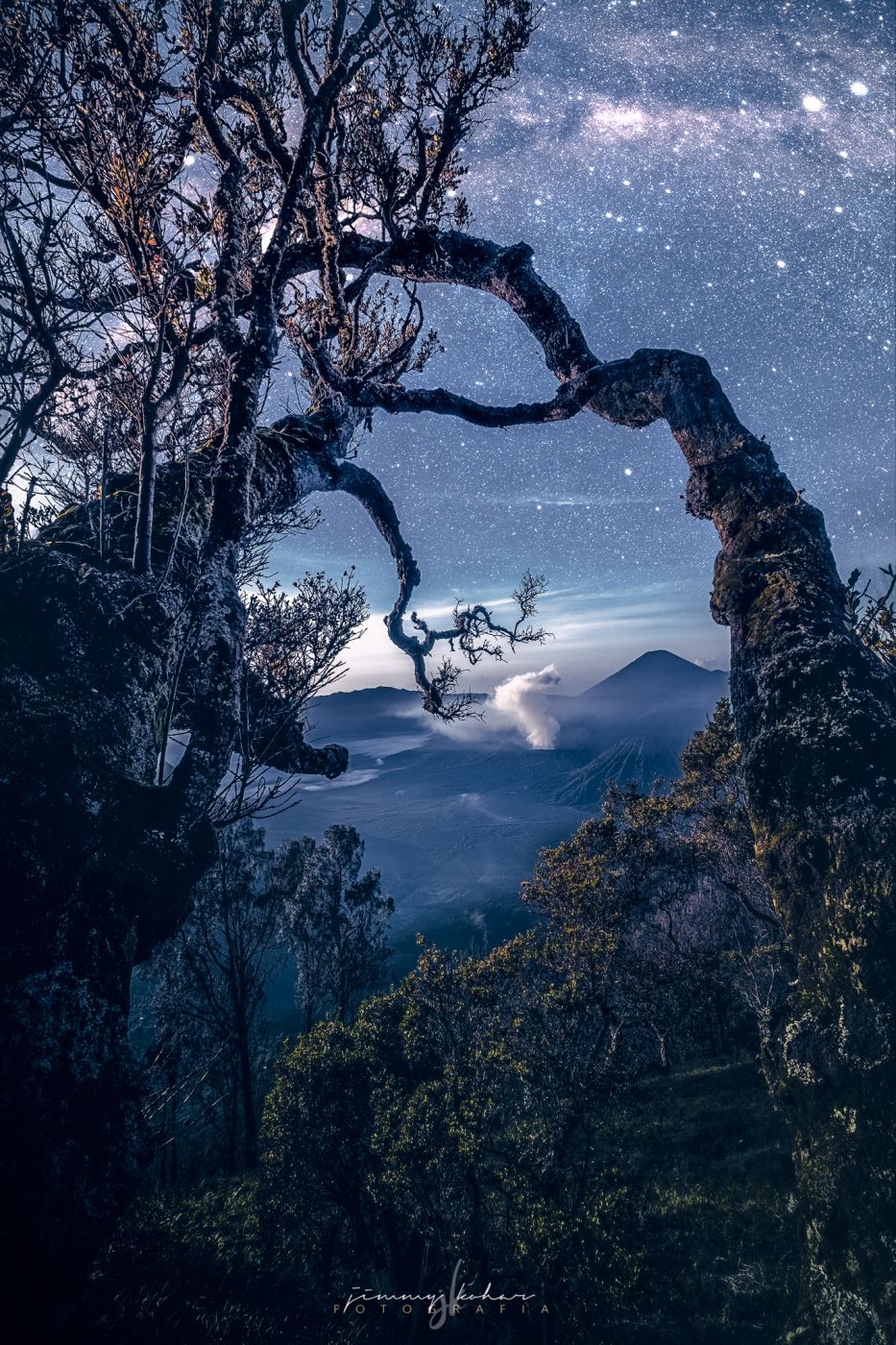 Stargazing in Bromo at Penanjakan 1, Indonesia