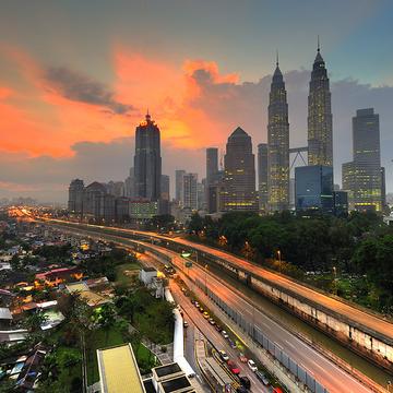 Sunrise in Kuala Lumpur, Malaysia