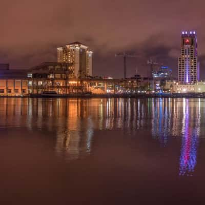 Tampa harbor skyline, USA