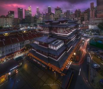 The Buddha Tooth Relic Temple, Singapore.