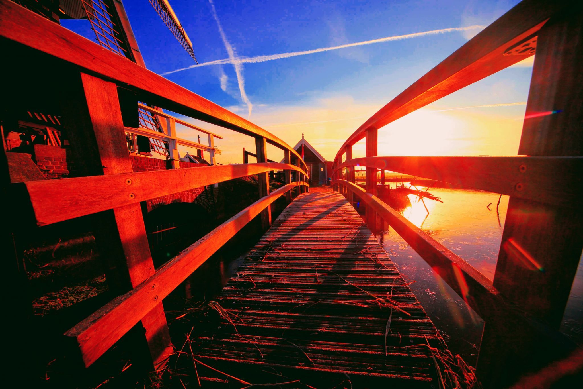 the windmills of kinderdijk, Netherlands