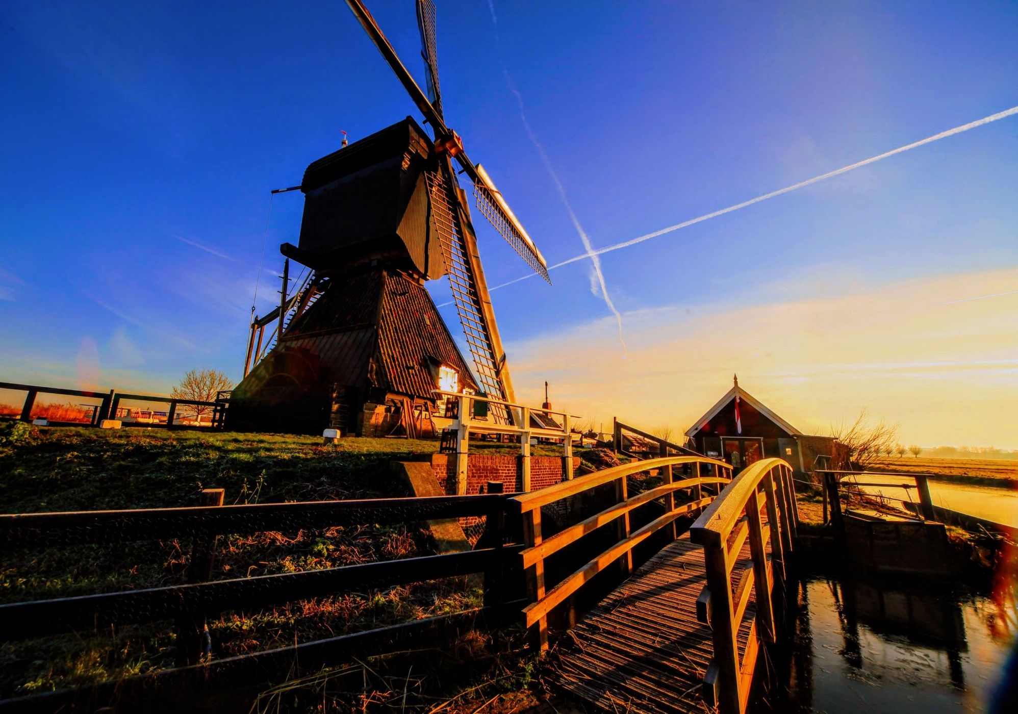 the windmills of kinderdijk, Netherlands