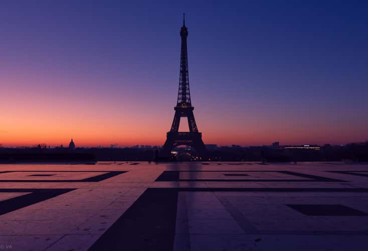 Eiffel Tower from Trocadero, Paris
