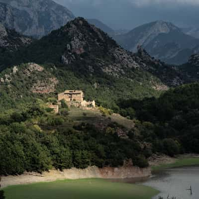 View of Pyrenees and El Segre, Spain