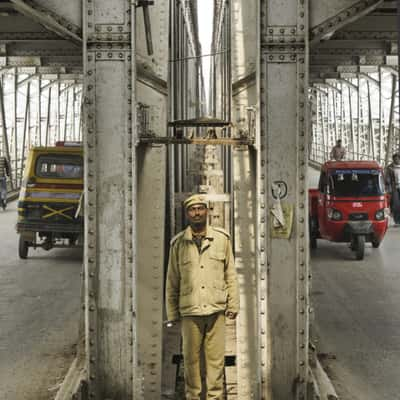 Watching the traffic, India