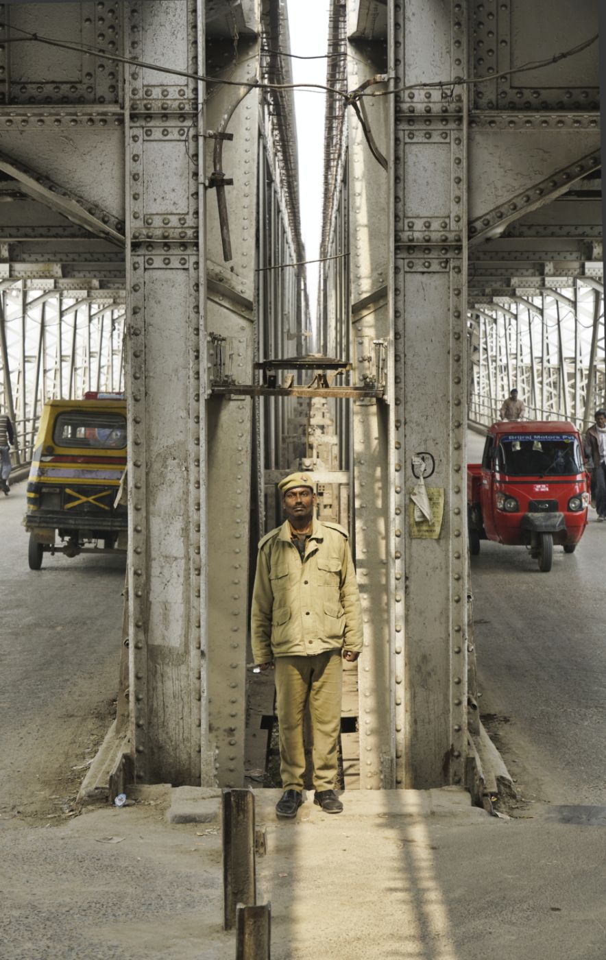 Watching the traffic, India