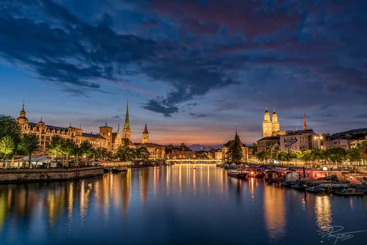View from Quaibrücke, Zürich