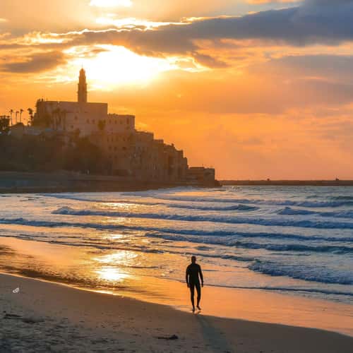 Alma beach, Jaffa, Tel Aviv
