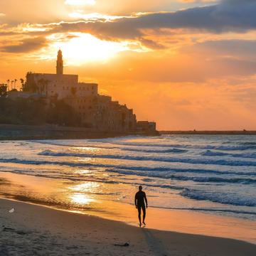 Alma beach, Jaffa, Tel Aviv, Israel