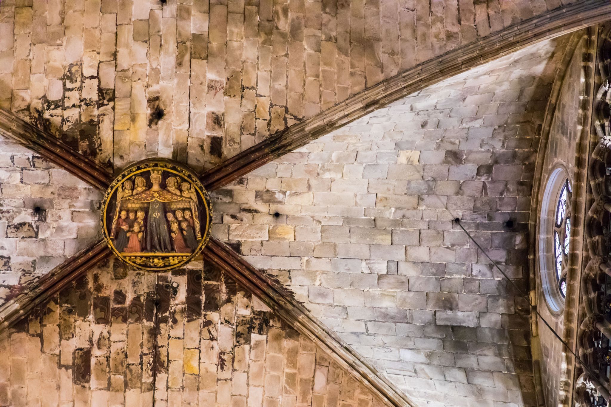 Inside Barcelona Cathedral, Spain