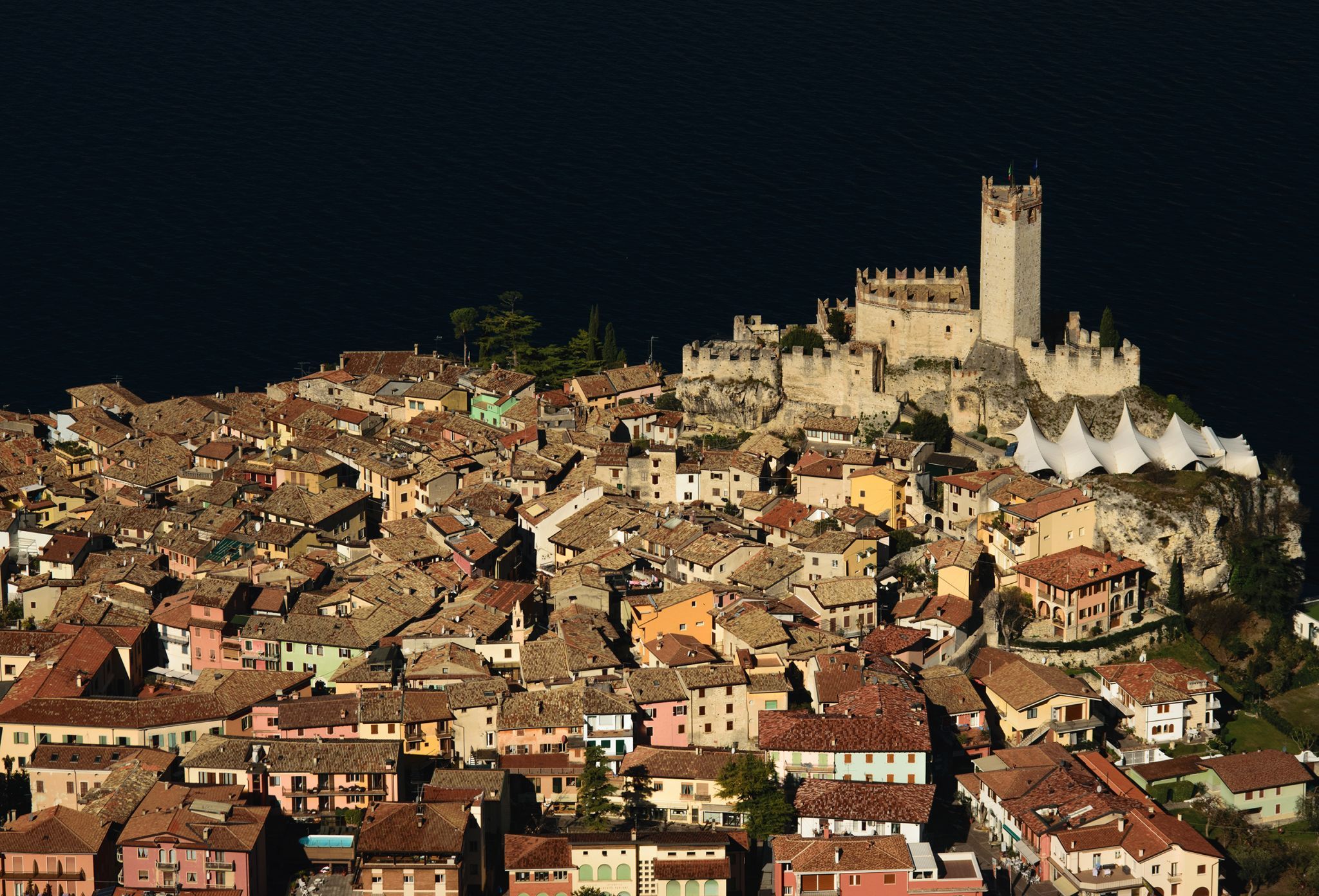 Bird’s-Eye View of Malcesine, Italy