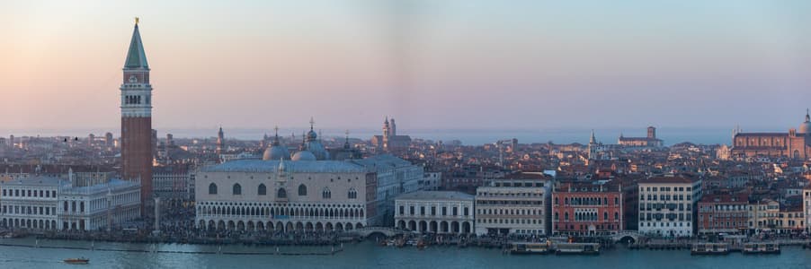 View in the church tower of San Giorgio in Venice
