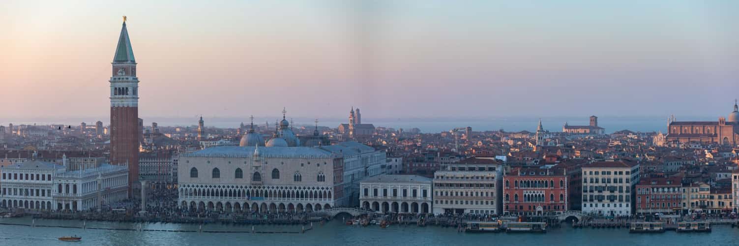 View from the church tower of San Giorgio in Venice